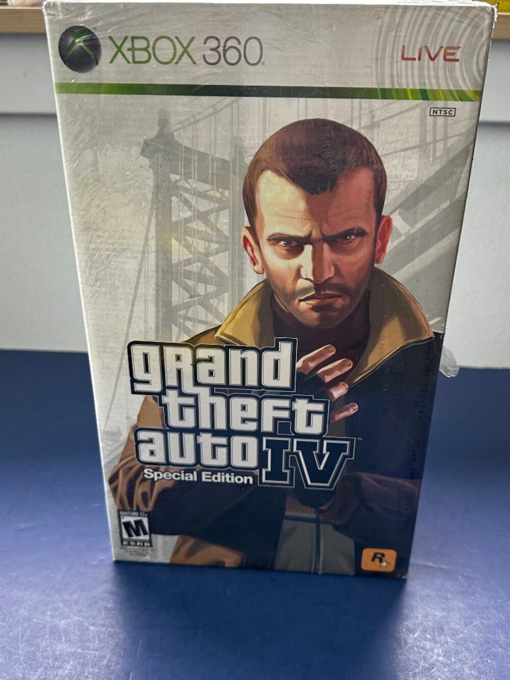 NEW SEALED Rockstar Grand Theft Auto IV Special Edition Xbox 360 License Plate